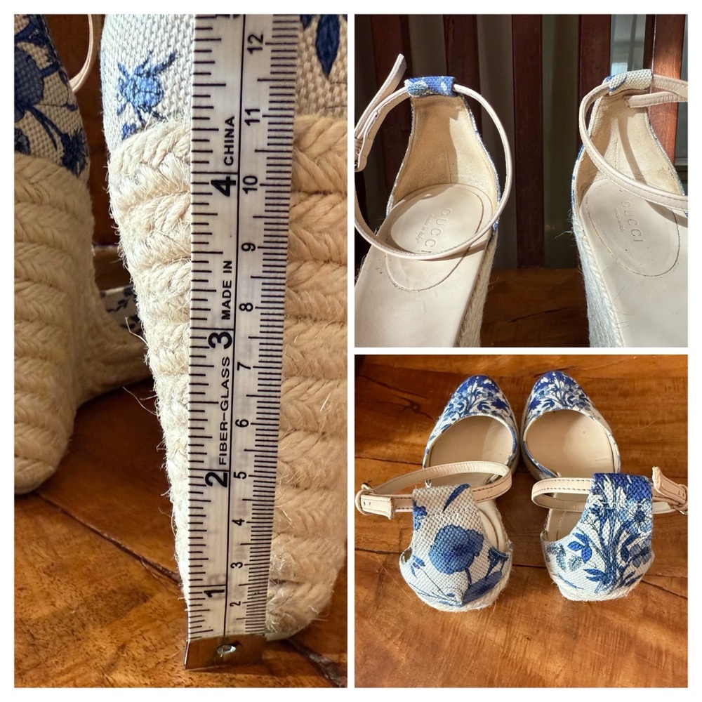 Gucci Cruise 2007 Runway Flora Espadrille Wedges – 7.5 - Picture 14 of 16